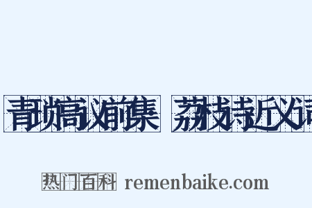 青琐高议前集·荔枝诗近义词是什么意思的图片